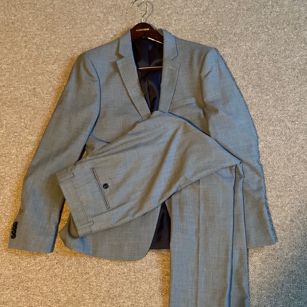 Gray suit